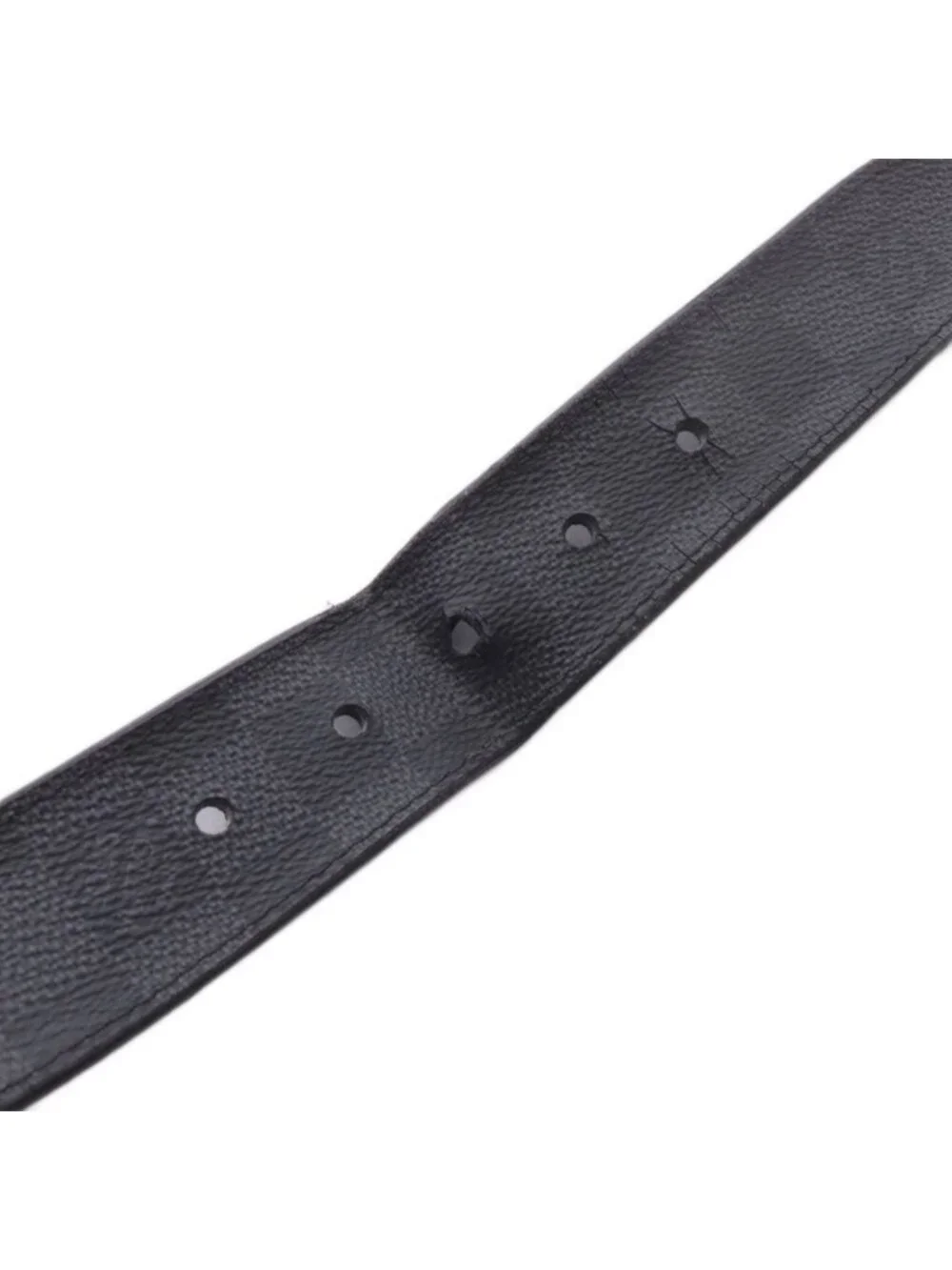 Louis Vuitton Ceinture Pont Neuf Belt Canvas Leather Black AD